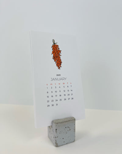 Product picture of Tuxberry & Whit Calendar with New Mexico inspired drawings.